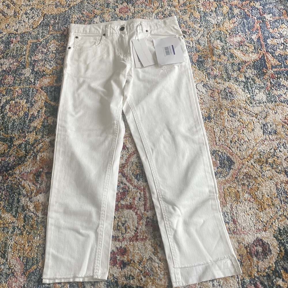 Stella maccartney girls white jeans 12YRS
